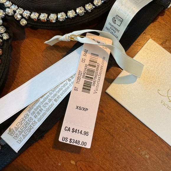 Victoria's Secret Atelier Wicked Unlined Tulle Crystal Balconette Bra XS - Picture 4 of 6
